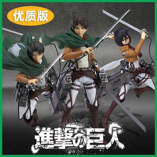 Attack on Titan Hand-Made Liwell Soldiers Chief Allen Yegel Three-Star Ackman Model Puppet Movable Joint