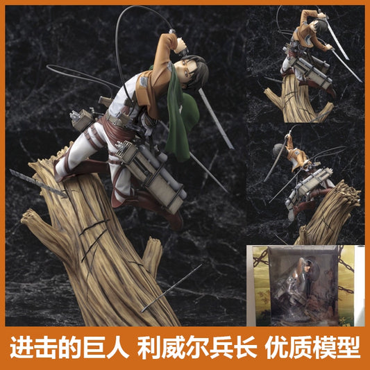 Attack on Titan Lewell Hand-Made Soldiers Chief Branches Fighting Version Boxed Doll High Quality Model Decoration In Stock
