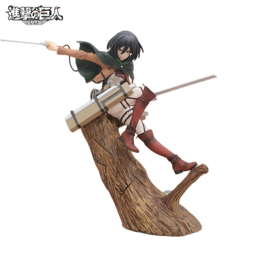 Attack on Titan Stump Three-Piece Ackerman Figure Soldiers Chief Model Toy Decoration Model Birthday Gift for Boys